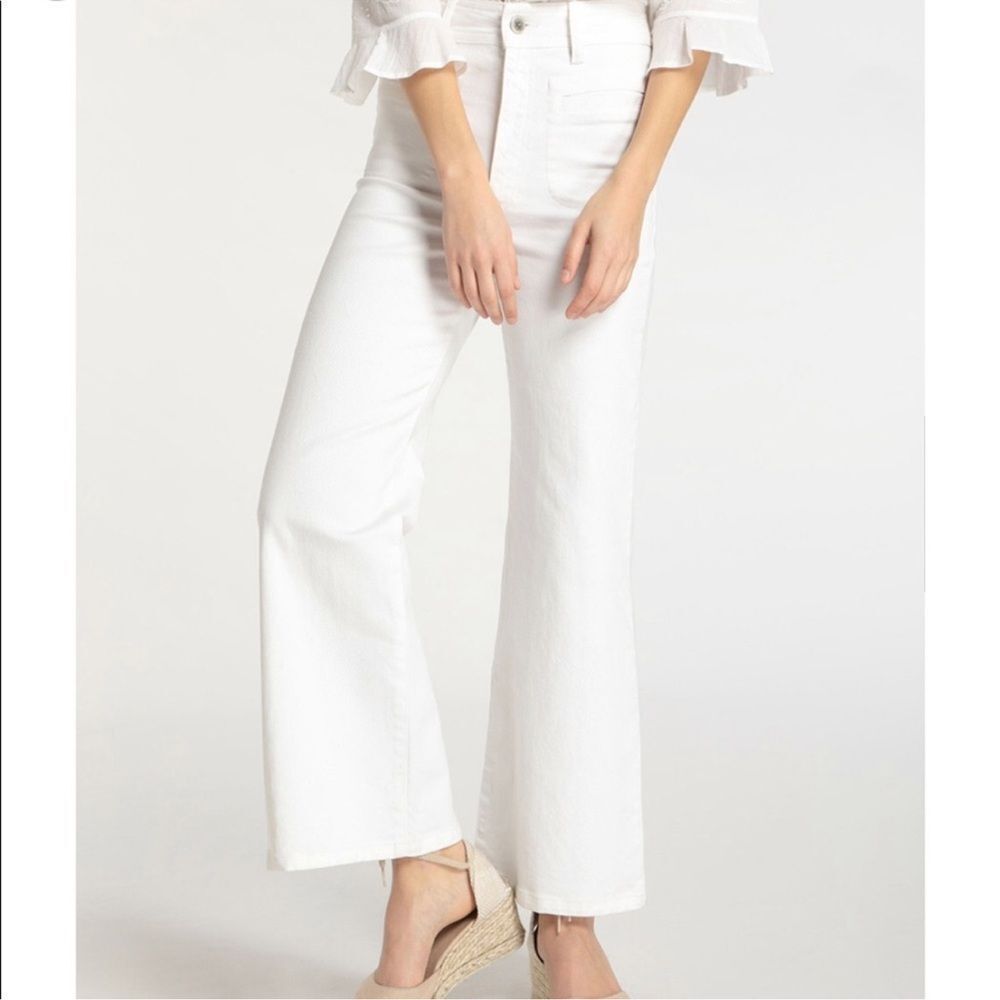 Rouje White Flare & Wide Leg Jeans